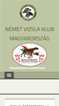 Mobile Screenshot of nemetvizslaklub.eu