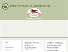 Tablet Screenshot of nemetvizslaklub.eu